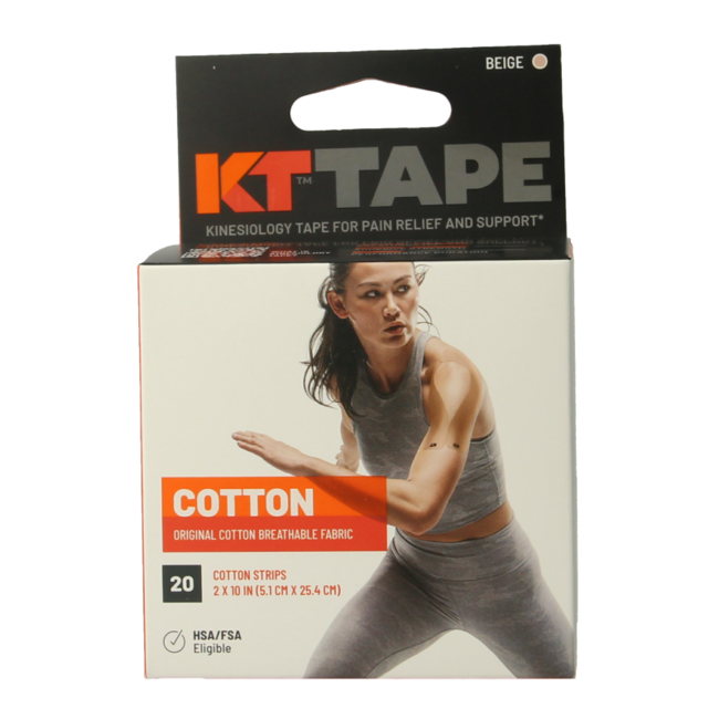 KT Tape Original vorgeschnitten 5 Meter Beige 20 Stück