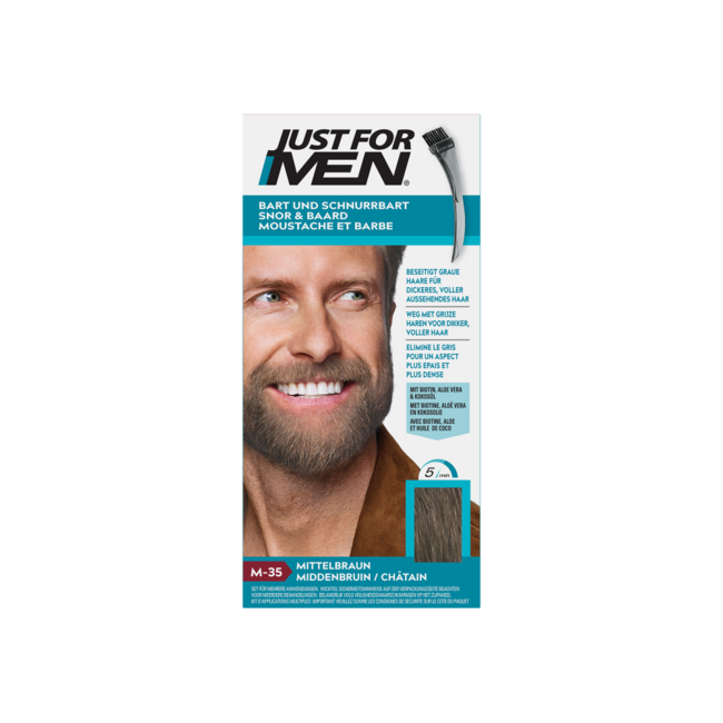 Just For Men Schnurrbart & Bart Mittelbraun M35 24 Gramm