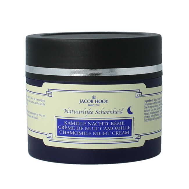 Jacob Hooy Crème de nuit à la camomille 150 ml