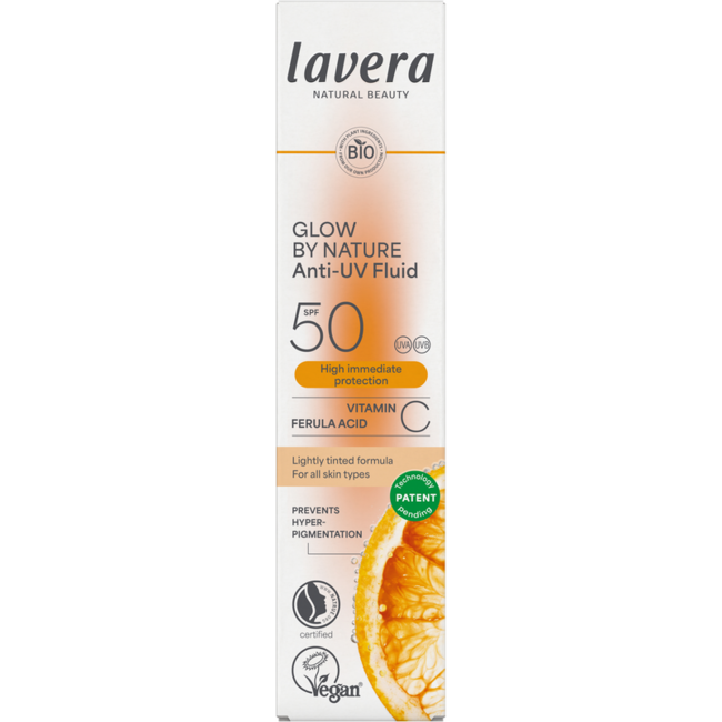 Fluido Anti-UV Lavera Glow by nature SPF50 40 Millilitri