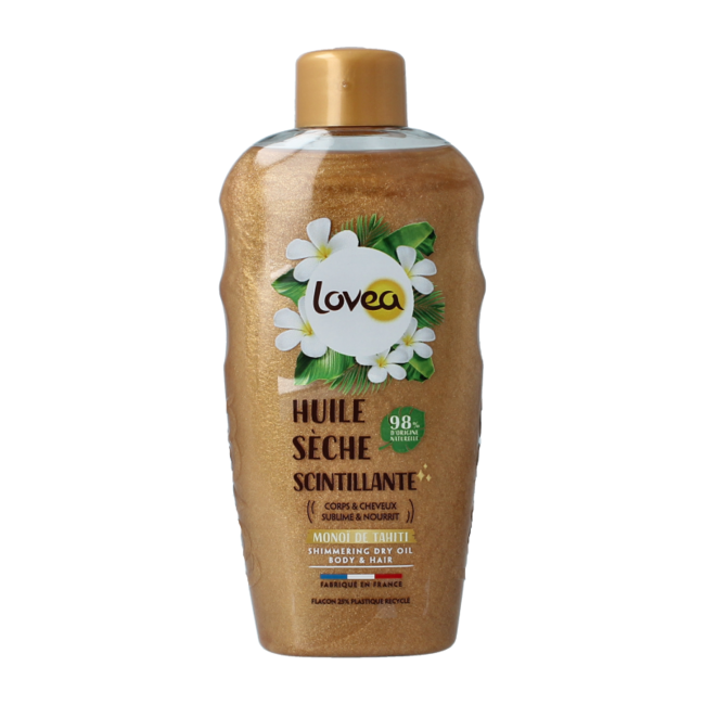 Lovea Huile sèche scintillante monoï de tahiti 150 ml