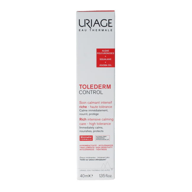 Uriage Toléderm Control Soin Riche Apaisant 40 ml