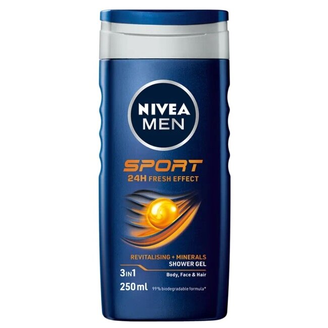 Męski żel pod prysznic Nivea Sport 250 mililitrów