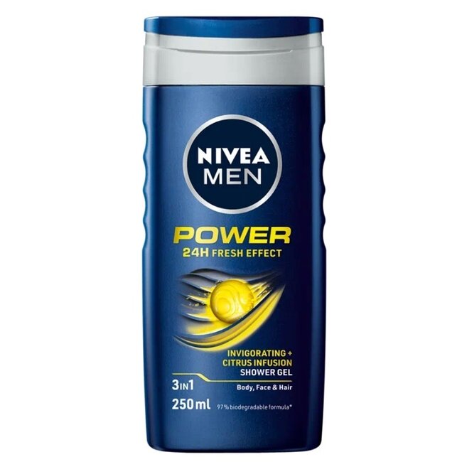 Nivea Men Power Refresh Duschgel 250 Milliliter