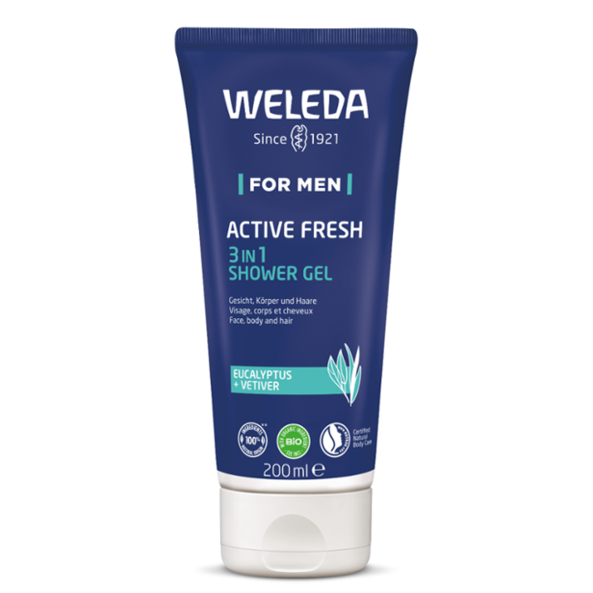 Men active fresh 3-in-1 douchegel 200 Milliliter