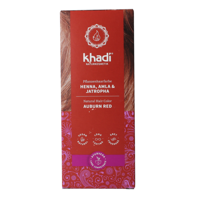 Khadi Coloration Capillaire Henna Amla & Jatropha 100 g