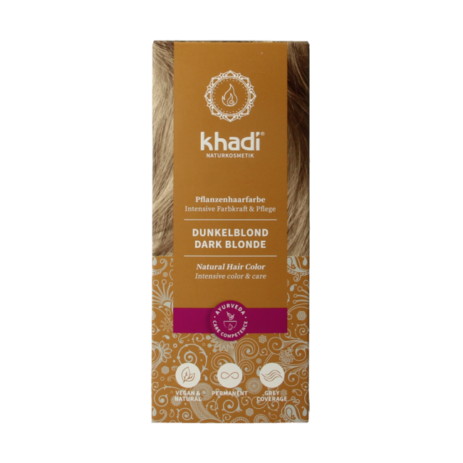 Khadi Coloration capillaire blond foncé 100 g