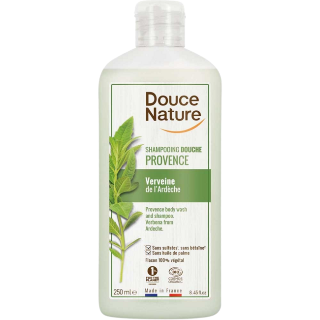 Douce Nature Organic Shower Gel & Shampoo Provence Verbena Ardèche 250ml