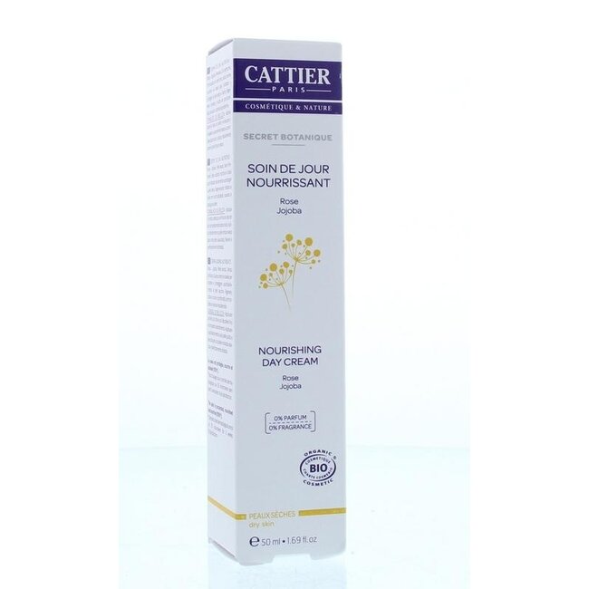 Cattier Dagcreme voedend droge en gevoelige huid 50 Milliliter