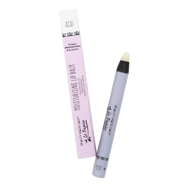 Beauty Made Easy Le papier balsamo labbra idratante acai 6 Grammi