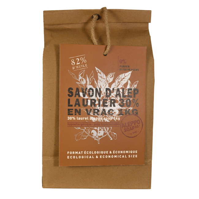 Aleppo Soap Co Seife 30% Lorbeeröl Stücke 1 Kilogramm