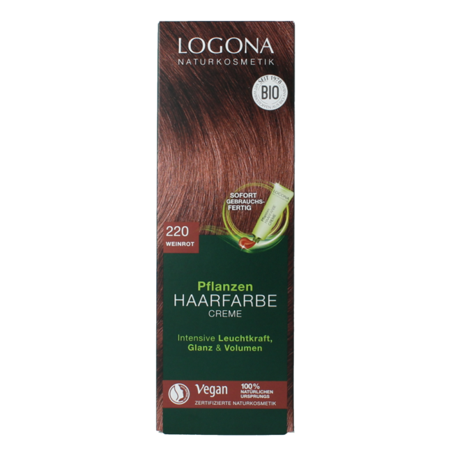 Logona Color creme 220 bordeaux 150 Milliliter
