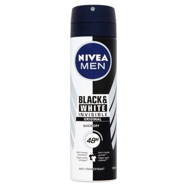 Nivea Men déodorant spray invisible black & white 150 ml
