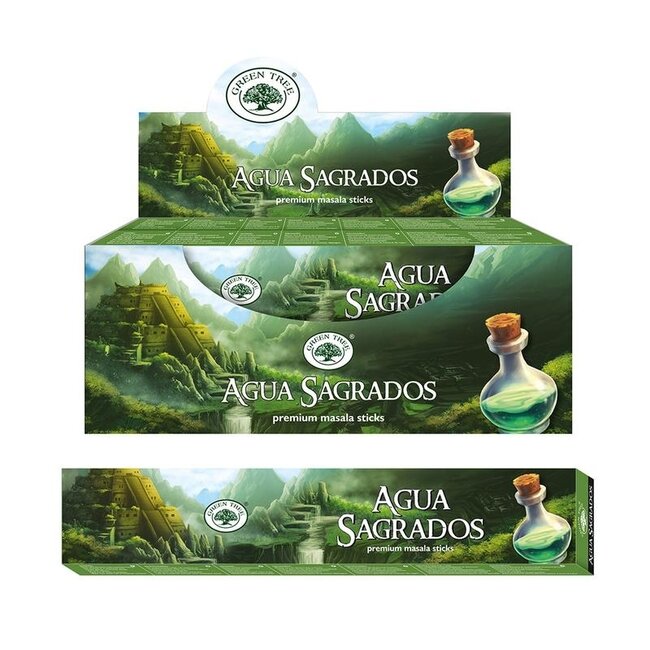 Green Tree Räucherstäbchen Aqua Sagrados Natur 15 Gramm