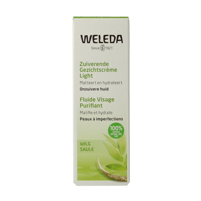 Crema facial purificante ligera de Sauce de Weleda, 30 ml