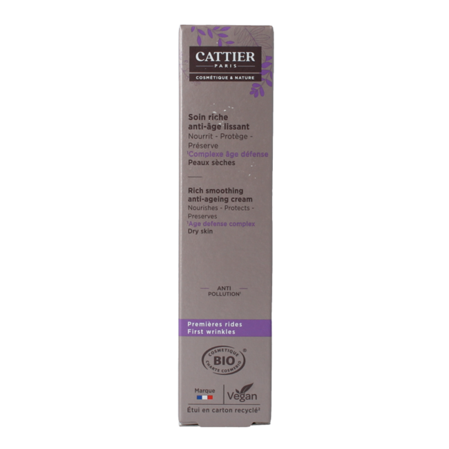 Cattier Anti-wrinkle care for dry skin 50ml