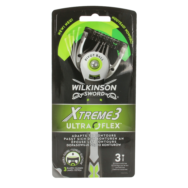 Maszynki Wilkinson Extreme3 Ultraflex, 3 sztuki