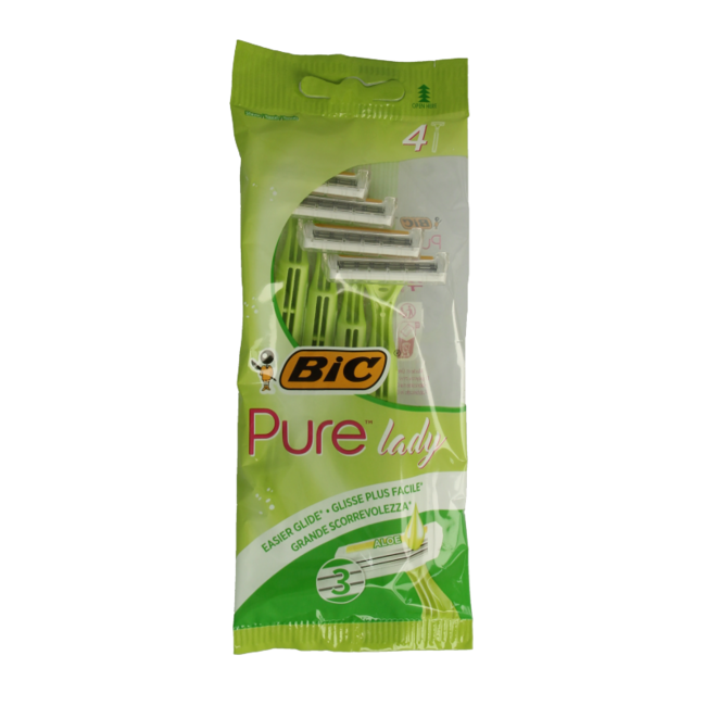 BIC Pure Lady - Pochette de 4 rasoirs