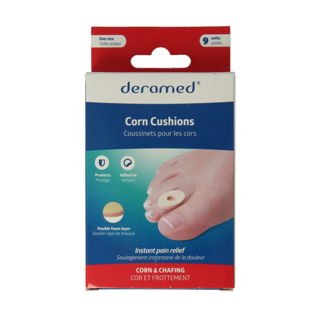 Deramed Corn Anti-Pressure Rings 3mm One Size - 9 Pack