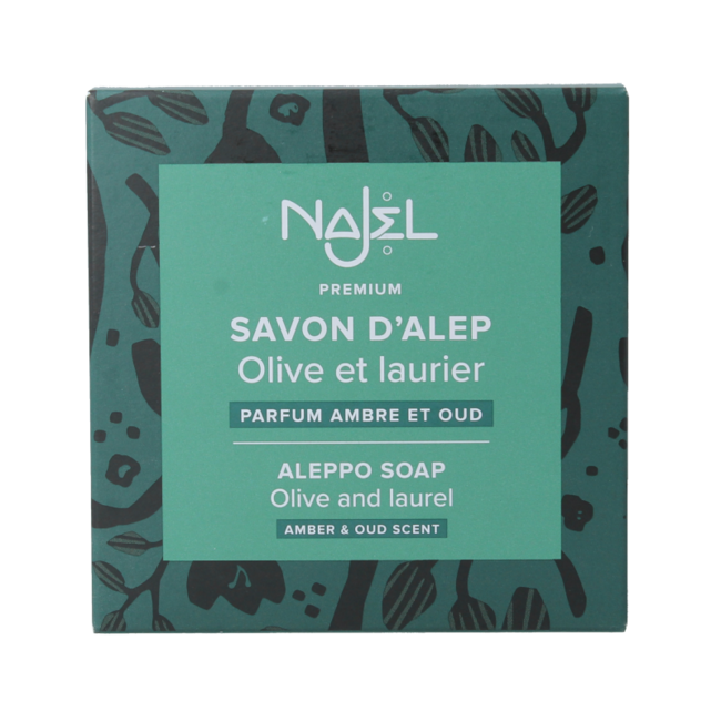 Najel Aleppo Soap Amber Oud Scent on Rope 150g