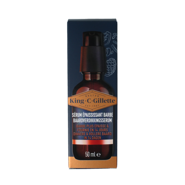 Gillette King C. Beard Thickening Serum 50 Millilitres