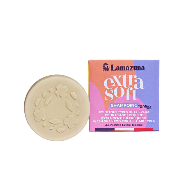 Lamazuna Shampoo-Bar für alle Haartypen, extra sanft, 70 Gramm