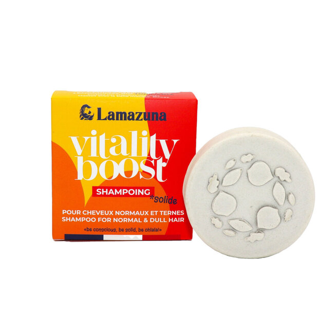 Lamazuna Shampoo Bar for Normal Hair - Vitality Boost 70g