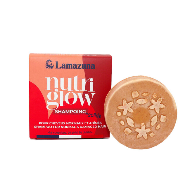 Szampon w kostce Lamazuna do włosów normalnych - Nutriglow 70 gramów