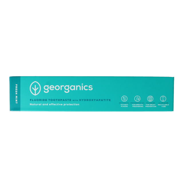 Georganics Fluoride Toothpaste Fresh Mint Tube 75ml