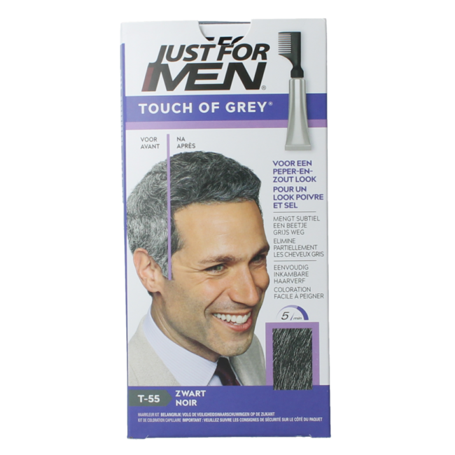 Just For Men Touch of Grey T-55 Noir 40 g