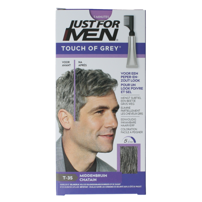 Just For Men Touch of grey T-35 średni brąz 40 Gram