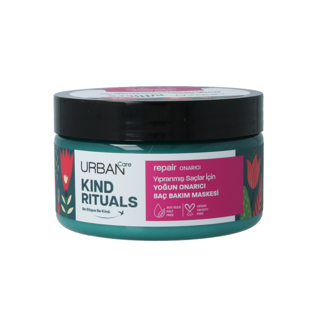 Masque capillaire Urban Care Kind rituals à l'eau de rose et camomille 230 millilitres