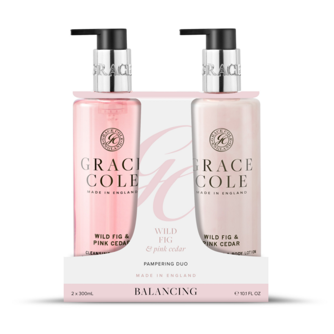 Duo de soins pour les mains Grace Cole Figue sauvage & Cèdre, 2 pièces