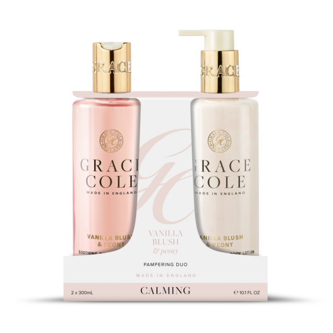 Duo de soins corps Grace Cole Vanilla Blush & Peony 2 pièces