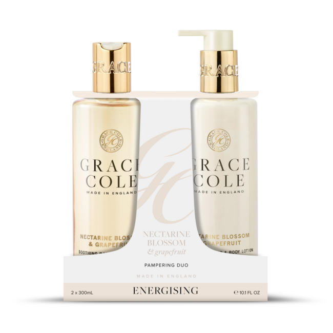 Grace Cole Nektarinenblüte & Grapefruit Körperpflege-Duo, 2 Stück
