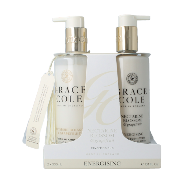 Grace Cole Nectarine Blossom & Grapefruit Hand Care Duo 2 Pieces