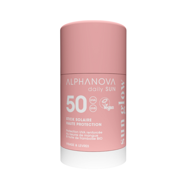 Alphanova Sun Sztyft przeciwsłoneczny do twarzy Sun Glow Bio SPF50 17 Mililitrów