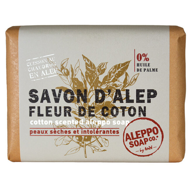 Aleppo Soap Co Jabón de Alepo flor de algodón 100 g