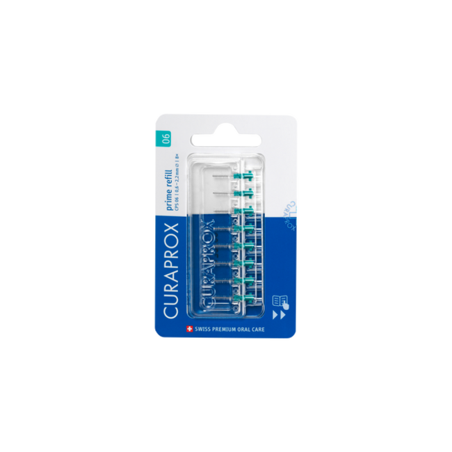 Curaprox CPS 06 prime brossettes de rechange 8x 1 set