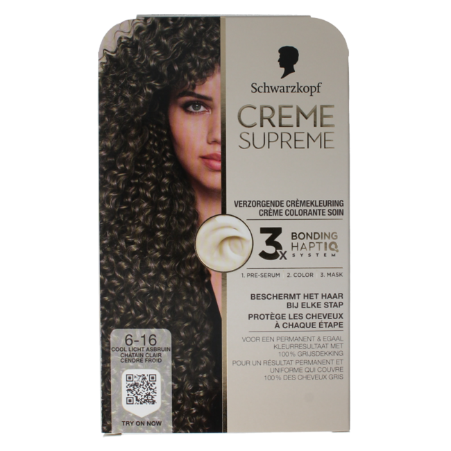 Schwarzkopf Creme Supreme 6-16 Light Brown 1 Piece