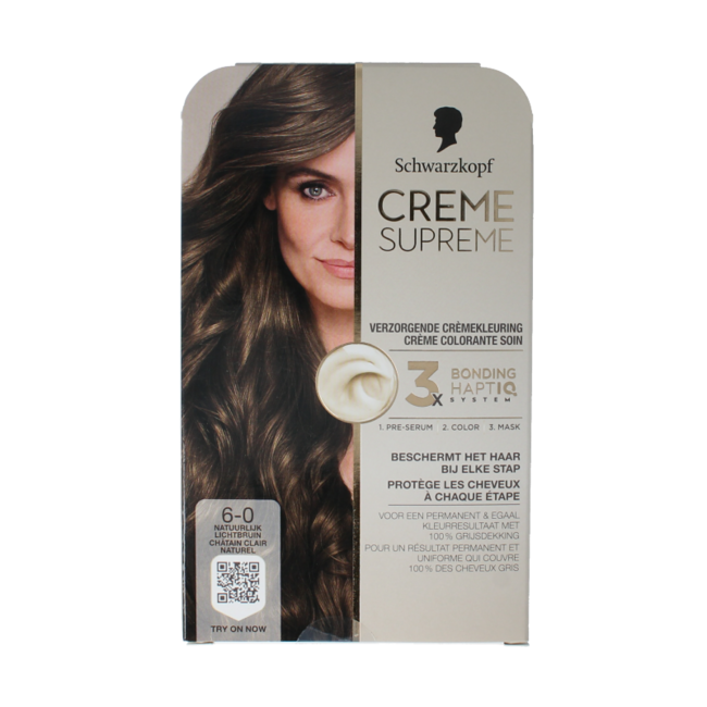 Schwarzkopf Creme Supreme 6-0 Light Brown 1 Piece