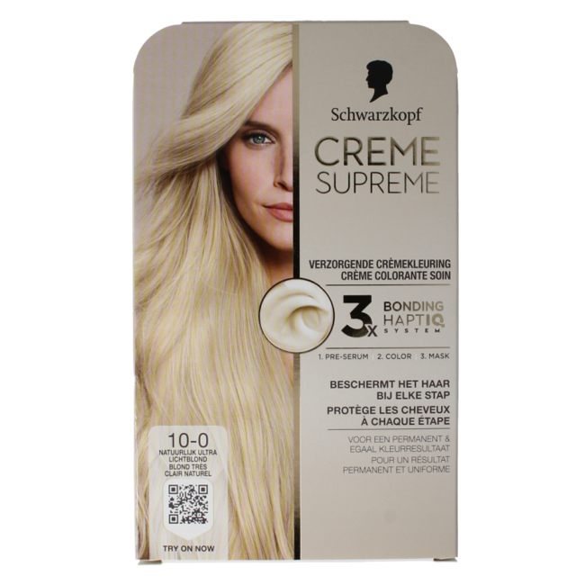 Schwarzkopf Creme Supreme 10-0 Rubio Claro 1 Unidad