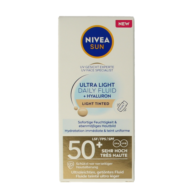 Nivea Sun Fluide Solaire Visage Quotidien SPF50 Teinté Clair 40 ml