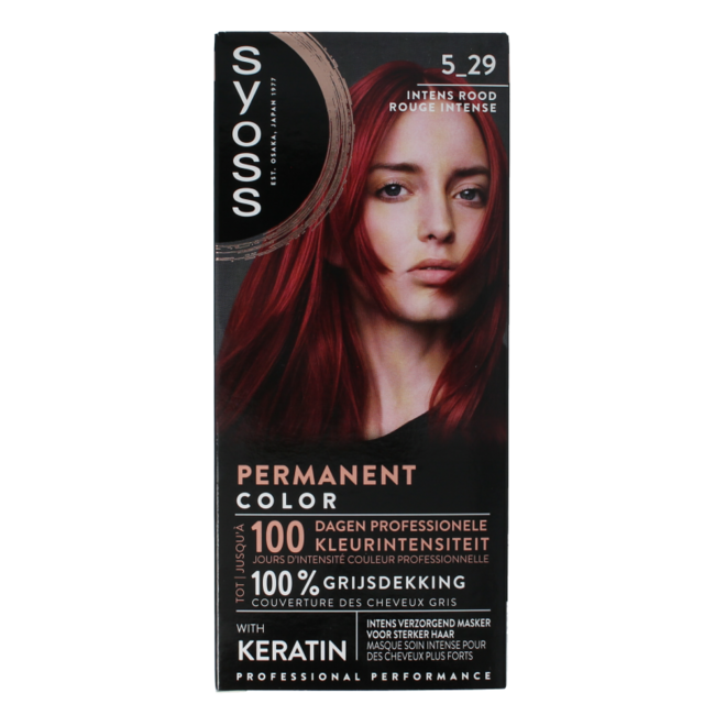 Syoss Permanente Haarfarbe 5-29 Intensiv Rot 1 Set