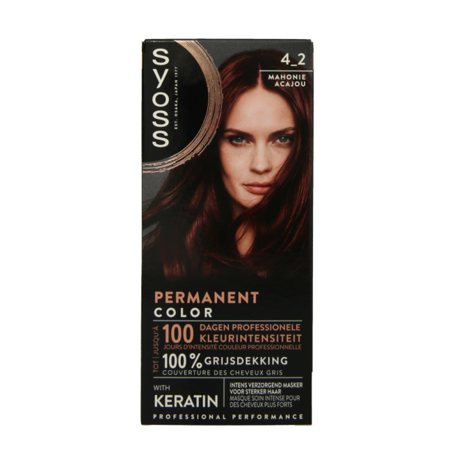 Syoss Color Baseline 4-2 Mahagonibraun 1 Set