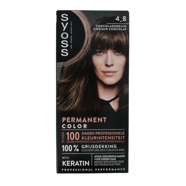 Syoss Color baseline 4-8 brąz czekoladowy 1 Zestaw