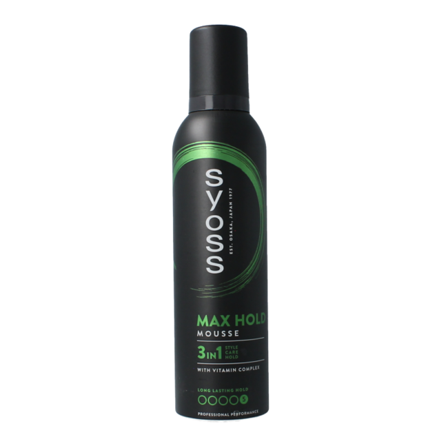 Syoss Espuma fijadora Max Hold 250 miligramos