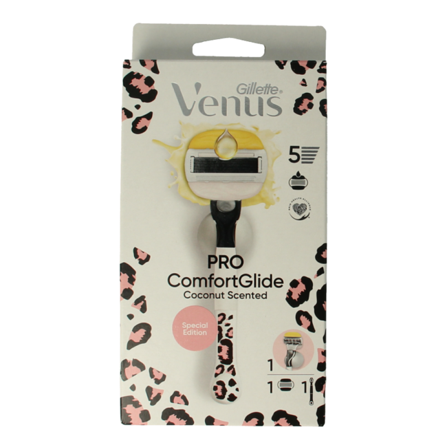 Maquinilla Gillette Comfortglide coco modular leopard 1 unidad