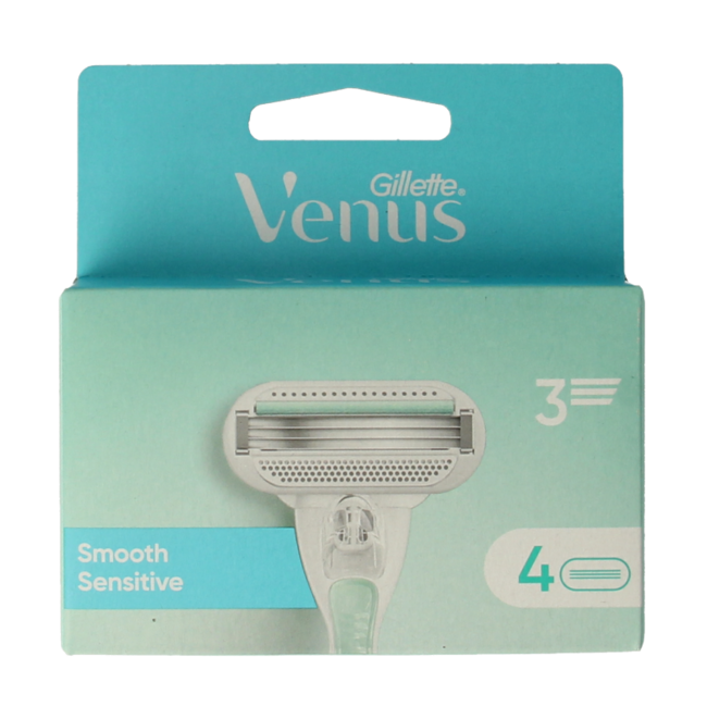 Gillette Venus Smooth Sensitive Lame 4 Pezzi