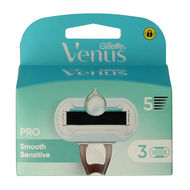 Lames Gillette Venus Deluxe Smooth Sensitive, lot de 3